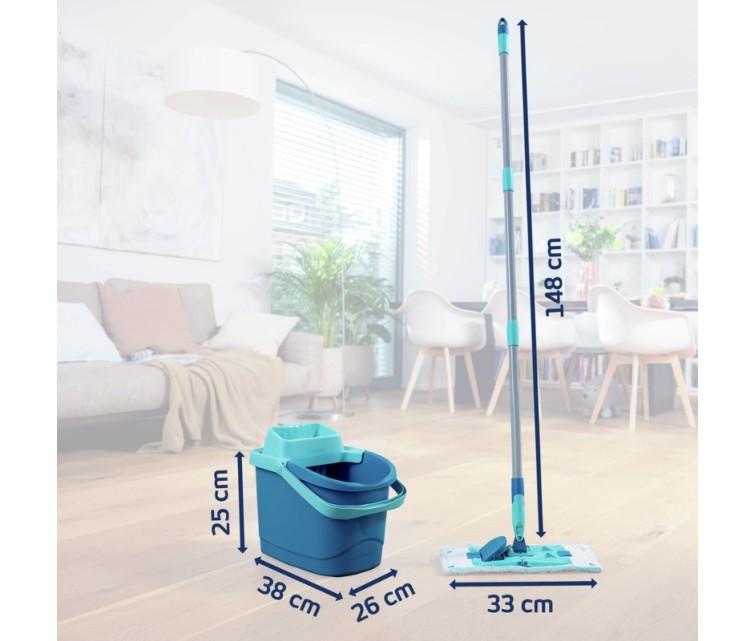 Floor cleaning set PowerClean M + main. cloth micro duo 33cm