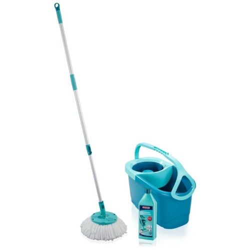 LEIFHEIT Põrandapuhastuskomplekt Rotation Disc Mop Ergo + gr. pesta kuni. Power Cleaner 1L