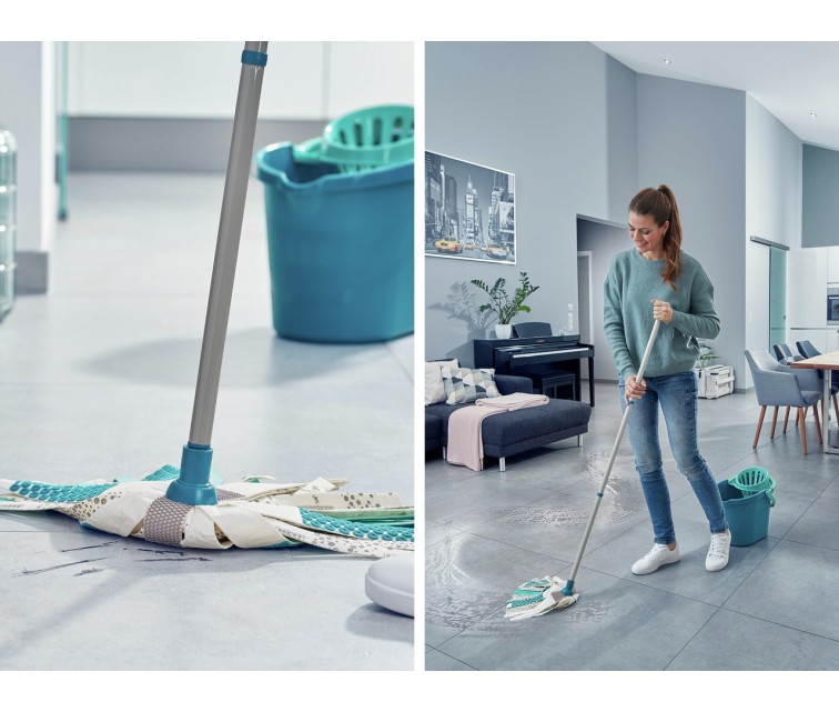 Leifheit Power Mop 3 in 1 põrandapuhastuskomplekt, hall / roheline