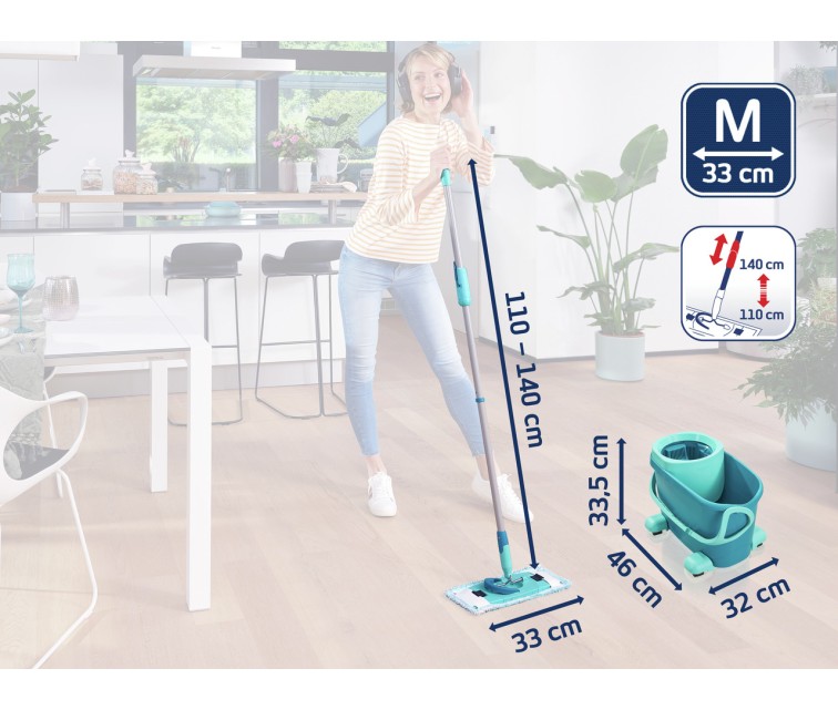 LEIFHEIT Floor Cleaning Set Clean Twist M Ergo Mobile