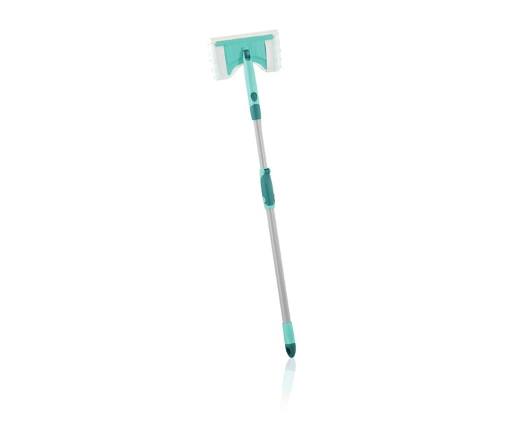 LEIFHEIT Flīžu un vannas istabas birste ar teleskopisku kātu 93–150cm Bath Cleaner micro duo