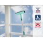 LEIFHEIT Window Cleaner and Brush with Telescopic Handle 120-200cm Brush Window Cleaner