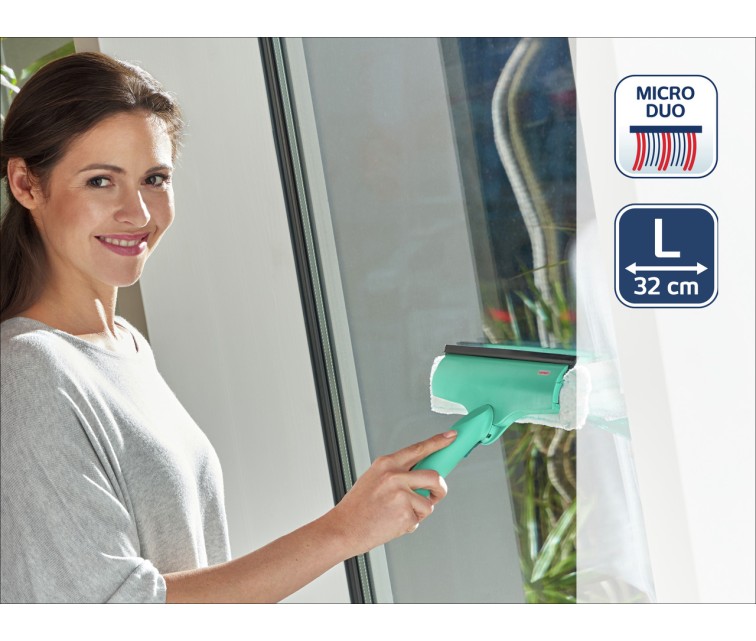 LEIFHEIT Logu birstes nomaināmā švamme Window & Frame Cleaner L micro duo