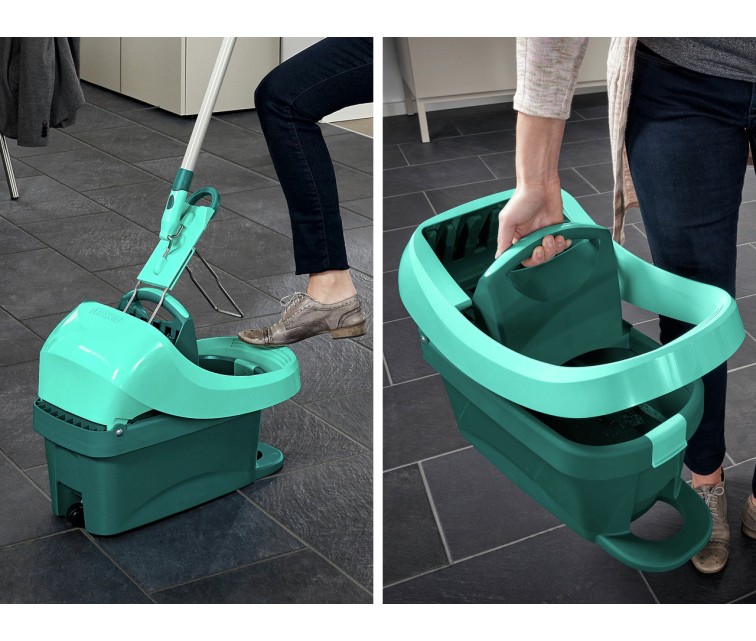 LEIFHEIT Profi XL Press Wheeled Floor Cleaning Bucket