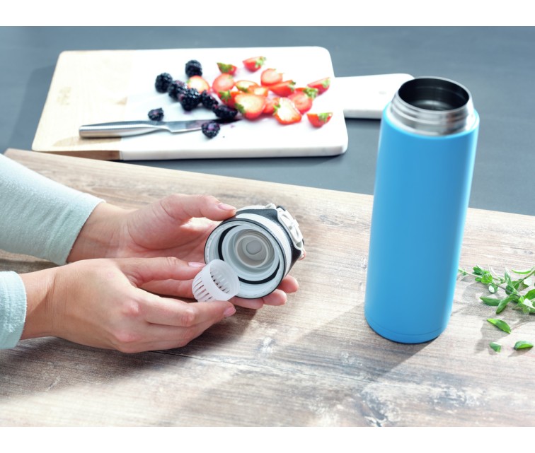 LEIFHEIT Thermos Flip 600ml light blue