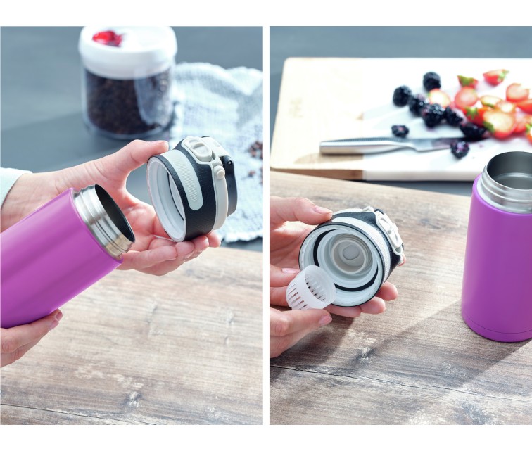 LEIFHEIT Thermos Flip 350ml purple