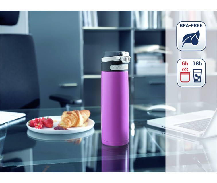 LEIFHEIT Thermos Flip 600ml purple