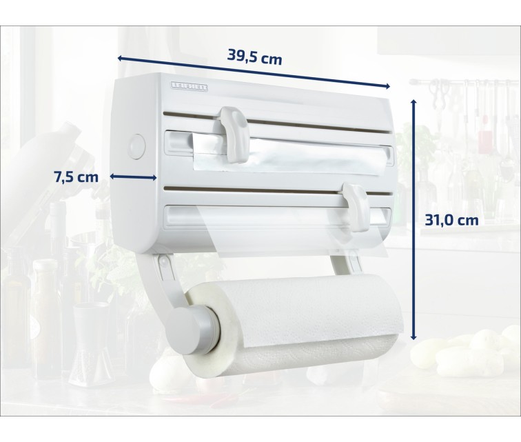 Leifheit popieriaus, folijos ir plėvelės laikiklis Parat F2, baltas