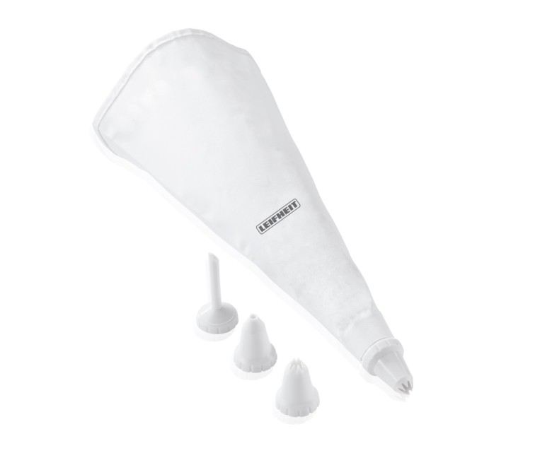 LEIFHEIT Cake decorating bag with 4 tips 31cm