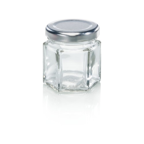 LEIFHEIT Hexagonal glass jar 47ml