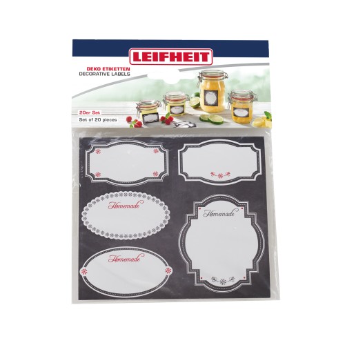 LEIFHEIT Jar Decoration Sticker Set black & white