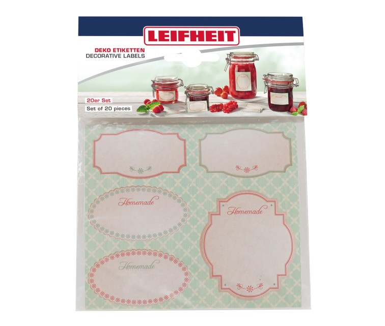 LEIFHEIT Jar decorating sticker set pastel